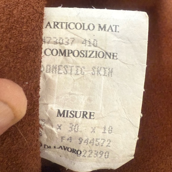 Vintage Moschino Red Wall Leather Shoulder Backpack/Italy Made - Picture 5 of 15